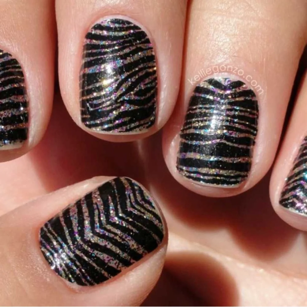 OPI Pure Lacquer Nail Strips #AP101 Metallic Waves NEW